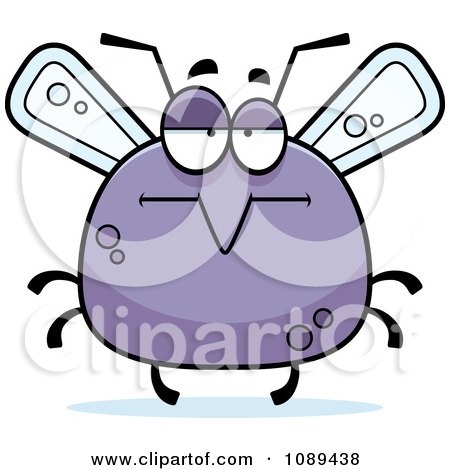 Clipart Chubby Bored Mosquito - Royalty Free Vector Illustration by Cory Thoman