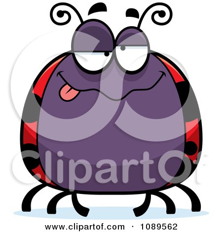 Clipart Chubby Drunk Ladybug - Royalty Free Vector Illustration by Cory Thoman