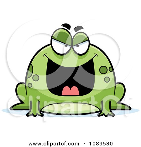 Clipart Chubby Evil Frog - Royalty Free Vector Illustration by Cory Thoman