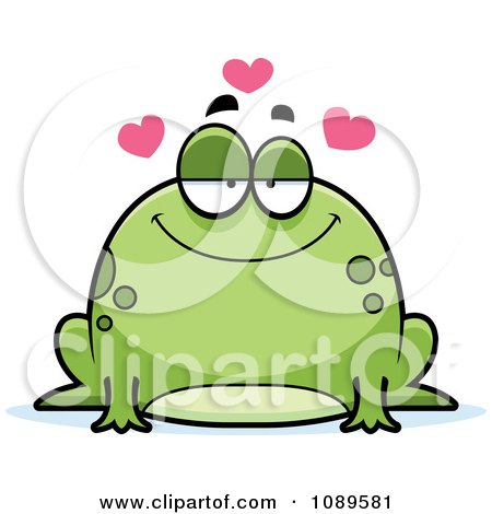 Clipart Chubby Infatuated Frog - Royalty Free Vector Illustration by Cory Thoman