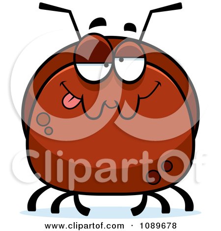 Clipart Pudgy Goofy Or Drunk Ant - Royalty Free Vector Illustration by Cory Thoman