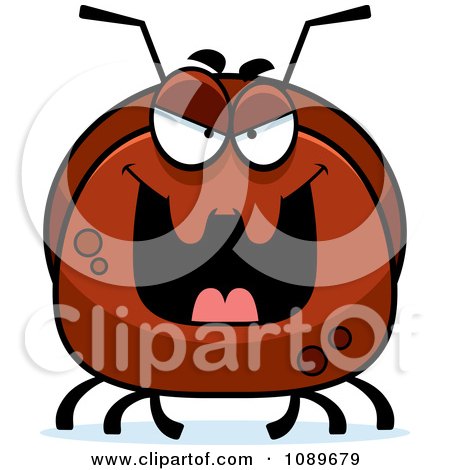 Clipart Pudgy Evil Ant - Royalty Free Vector Illustration by Cory Thoman