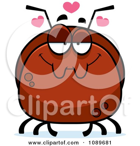 Clipart Pudgy Infatuated Ant - Royalty Free Vector Illustration by Cory Thoman