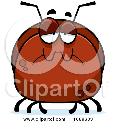 Clipart Pudgy Sad Ant - Royalty Free Vector Illustration by Cory Thoman