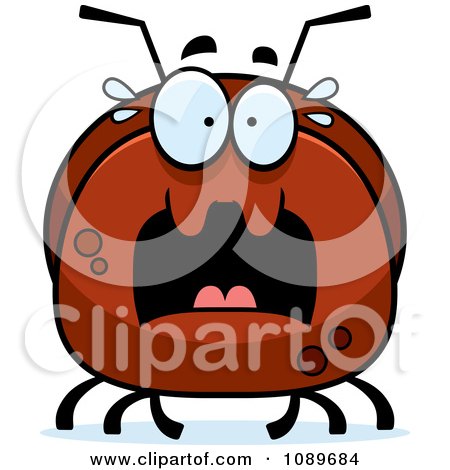 Clipart Pudgy Scared Ant - Royalty Free Vector Illustration by Cory Thoman