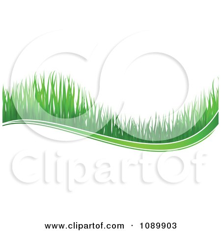 Clipart Green Grass Wave - Royalty Free Vector Illustration by Vector Tradition SM