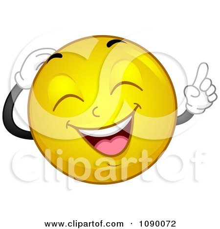 Clipart Smiley Emoticon Laughing - Royalty Free Vector Illustration by BNP Design Studio
