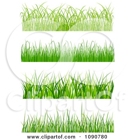 Clipart Set Of Grassy Borders - Royalty Free Vector Illustration by Vector Tradition SM