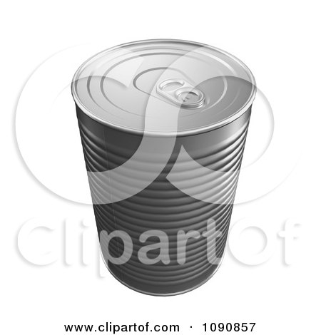 Clipart 3d Food Can With A Pop Top - Royalty Free CGI Illustration by Mopic