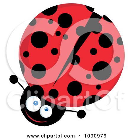 Clipart Smiling Lady Bug - Royalty Free Vector Illustration by Hit Toon