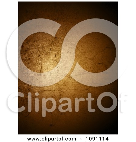 Clipart Golden Scratched And Cracked Background - Royalty Free CGI Illustration by KJ Pargeter