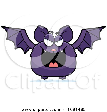 Evil Purple Bat Posters, Art Prints