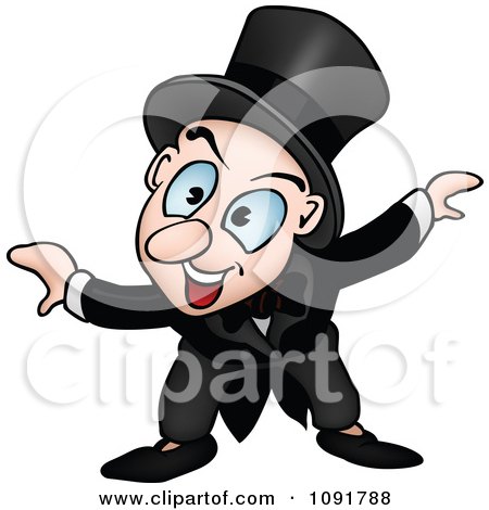 Clipart Talking Magician - Royalty Free Vector Illustration by dero