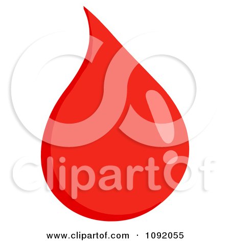 Clipart Blood Drop - Royalty Free Vector Illustration by Hit Toon