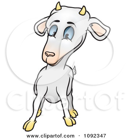 Clipart Surprised Goat - Royalty Free Vector Illustration by dero