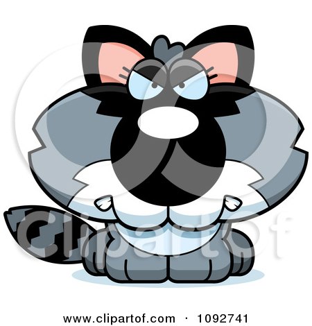 Download Clipart Mean Baby Raccoon - Royalty Free Vector ...