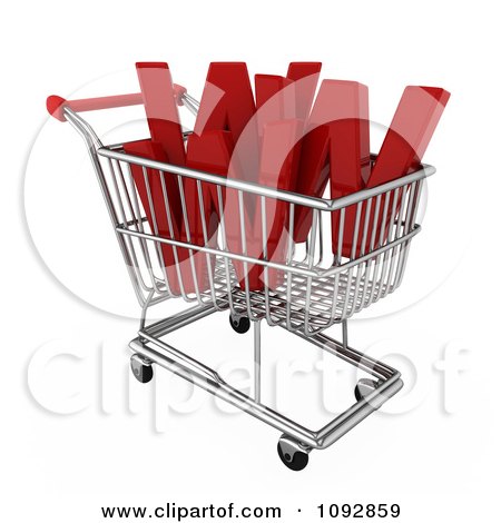 Clipart 3d Www E Commerce Shopping Cart - Royalty Free CGI Illustration by BNP Design Studio