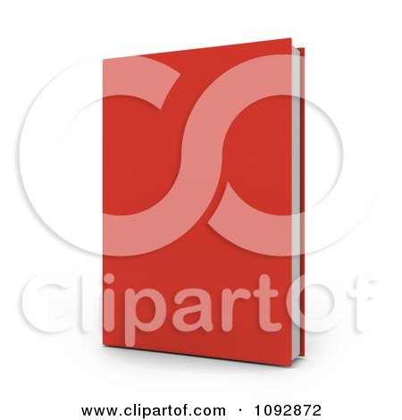 Clipart 3d Red Hardback Book - Royalty Free CGI Illustration by BNP Design Studio