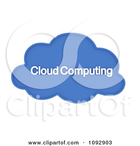 Clipart 3d Cloud Computing - Royalty Free CGI Illustration by BNP Design Studio