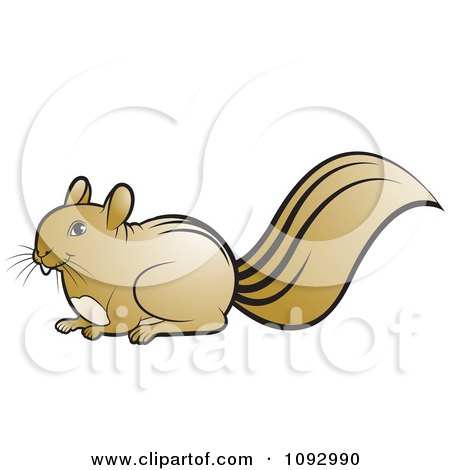 Clipart Brown Squirrel - Royalty Free Vector Illustration by Lal Perera