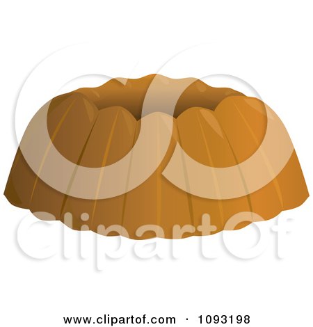Clipart Plain Bundt Cake - Royalty Free Vector Illustration by Randomway