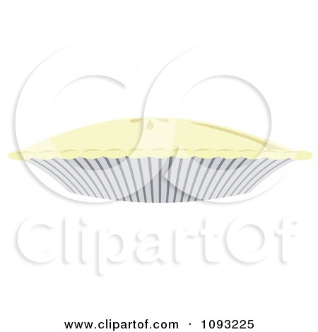 Clipart Uncooked Pie In A Tin - Royalty Free Vector Illustration by Randomway