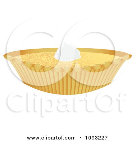 Clipart Custard Pie - Royalty Free Vector Illustration by Randomway