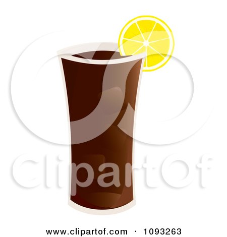 Clipart Glass Of Iced Tea - Royalty Free Vector Illustration by Randomway