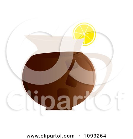 Clipart Pitcher Of Iced Tea - Royalty Free Vector Illustration by Randomway