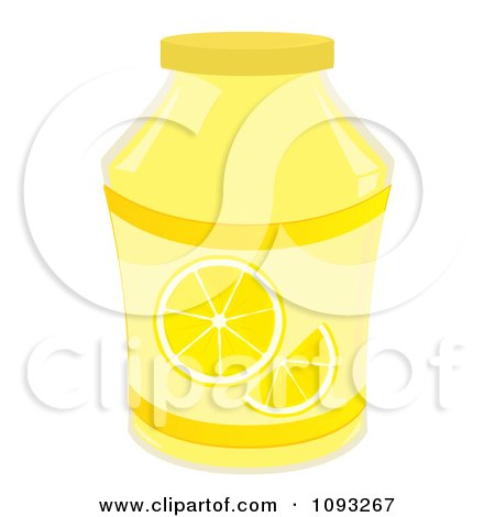 Clipart Jar Of Lemon Jam - Royalty Free Vector Illustration by Randomway