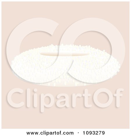 Clipart Powdered Donut - Royalty Free Vector Illustration by Randomway