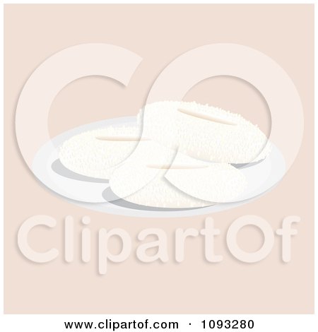 Clipart Powdered Donuts - Royalty Free Vector Illustration by Randomway