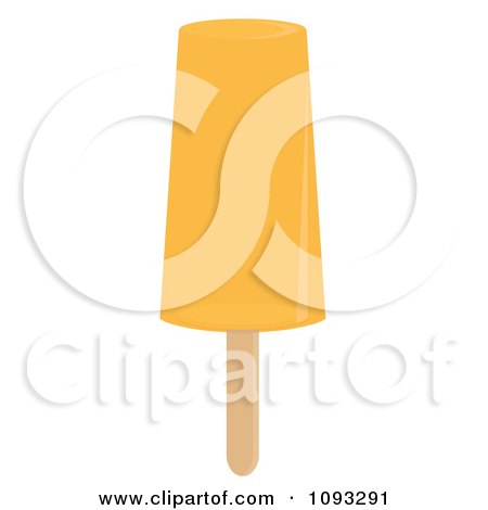 Clipart Orange Popsicle - Royalty Free Vector Illustration by Randomway