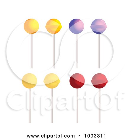 Clipart Colorful Suckers - Royalty Free Vector Illustration by Randomway