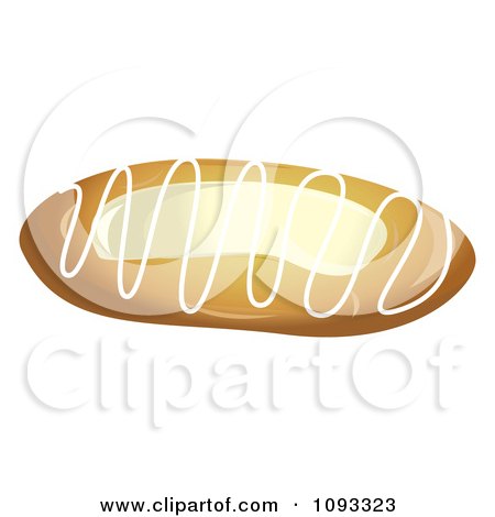 Clipart Cheese Danish - Royalty Free Vector Illustration by Randomway