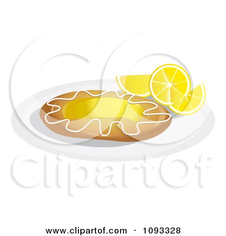 Clipart Lemon Danish 3 - Royalty Free Vector Illustration by Randomway