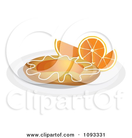 Clipart Orange Danish 2 - Royalty Free Vector Illustration by Randomway