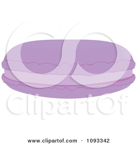 Clipart Purple Macaroon Cookie - Royalty Free Vector Illustration by Randomway