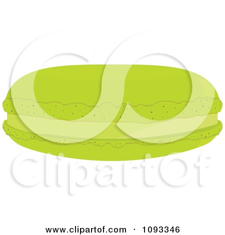 Clipart Green Macaroon Cookie - Royalty Free Vector Illustration by Randomway
