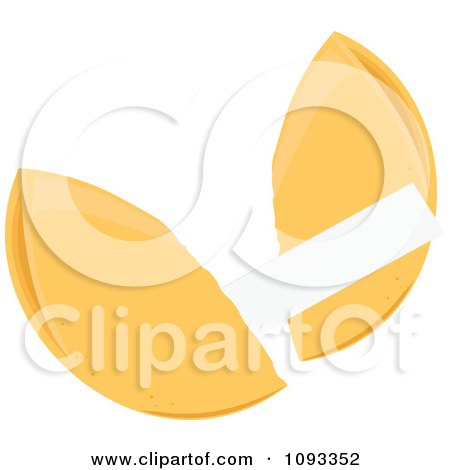 Clipart Fortune Cookie 2 - Royalty Free Vector Illustration by Randomway
