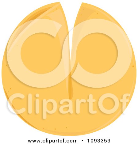 Clipart Fortune Cookie 1 - Royalty Free Vector Illustration by Randomway
