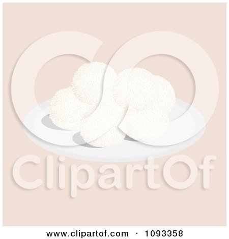 Clipart Mexican Wedding Cookies - Royalty Free Vector Illustration by Randomway