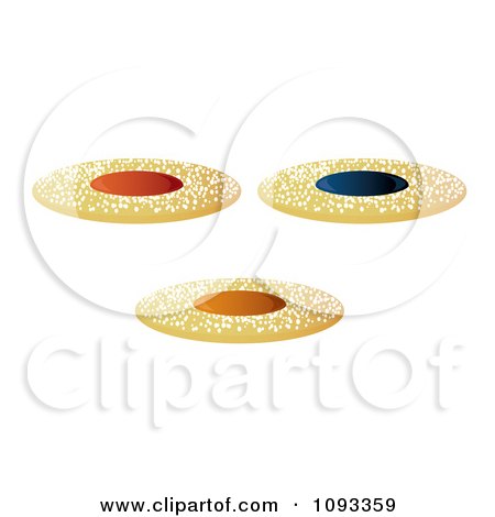 Clipart Round Jelly Cookies - Royalty Free Vector Illustration by Randomway
