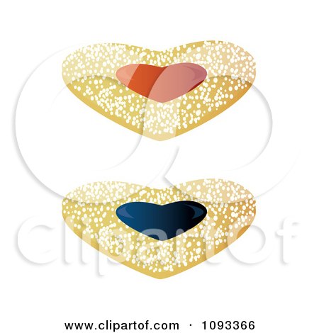 Clipart Heart Jelly Cookies 3 - Royalty Free Vector Illustration by Randomway