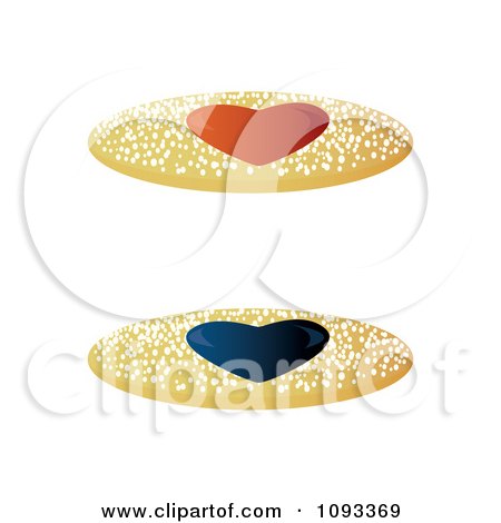 Clipart Heart Jelly Cookies 4 - Royalty Free Vector Illustration by Randomway