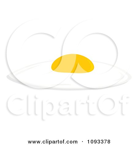 Clipart Cooked Sunny Side Up Egg 2 - Royalty Free Vector Illustration by Randomway