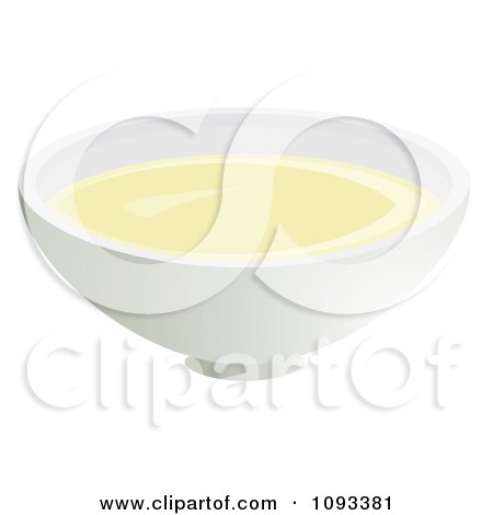 Clipart Bowl Of Egg Whites - Royalty Free Vector Illustration by Randomway