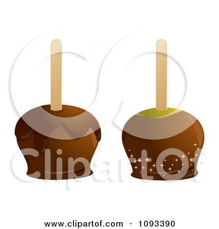 Clipart Caramel Apples - Royalty Free Vector Illustration by Randomway