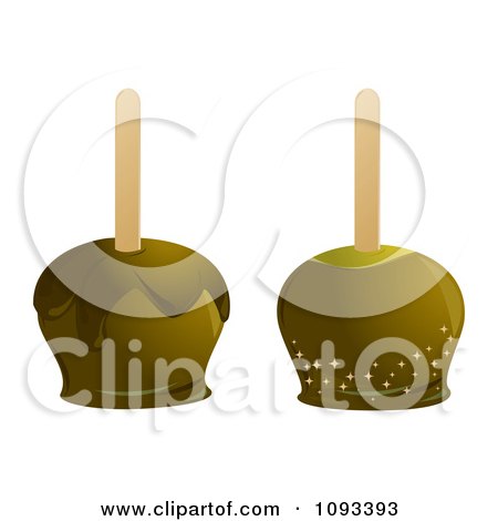 Clipart Green Candied Apples - Royalty Free Vector Illustration by Randomway