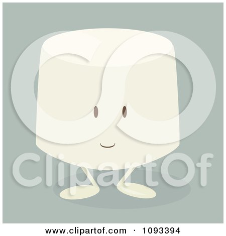 Clipart Marshmallow Character - Royalty Free Vector Illustration by Randomway